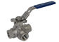 ISO9001 2008 3-way فولاد ضد زنگ شیر سوپاپ PN63 فشار برای آب / روغن تامین کننده
